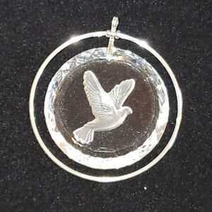 Vintage Hallmark Crystal Bird Pendant